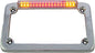 Led License Plate Frame Chrome W/Turn Signals