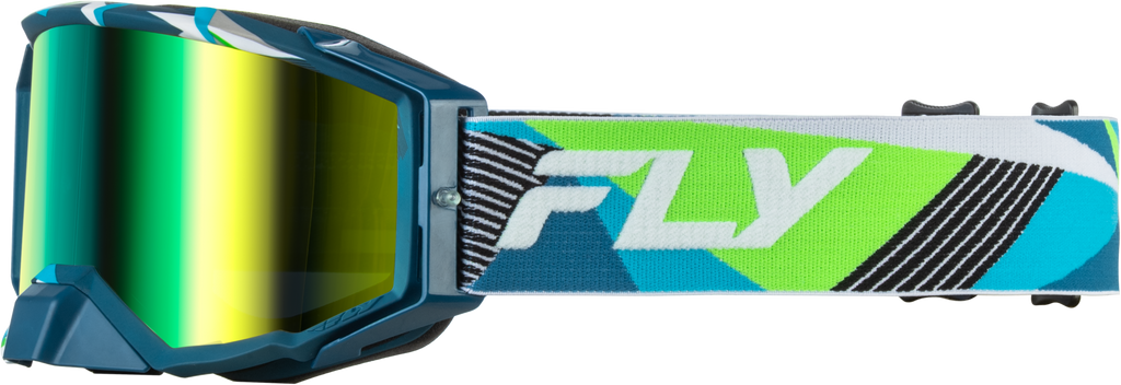 Zone Elite Retro Goggle Green W/ Iridescent Grn Mirror Lens