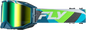 Zone Elite Retro Goggle Green W/ Iridescent Grn Mirror Lens