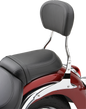Short Round Sissy Bar W/Pad Chrome Hon Aero 750 04 16