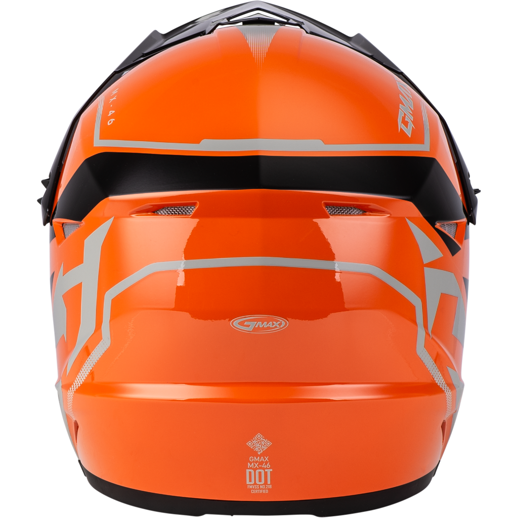 Youth Mx 46y Compound Helmet Orange/Black/Grey Yl
