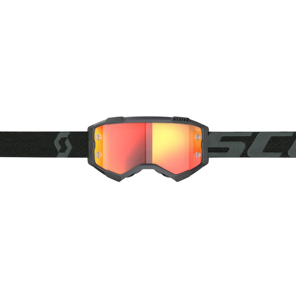 Fury Goggle Black Orange Chrome Works Lens