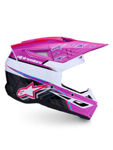 Load image into Gallery viewer, S M3 Falcon Helmet Ece06/Dot Prpl/Wht/Blk/Pink Fl Gl Md