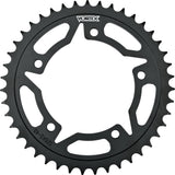 VORTEX Rear Sprocket Steel 47t-530 Blk Kaw/Suz/Yam 3-438S47