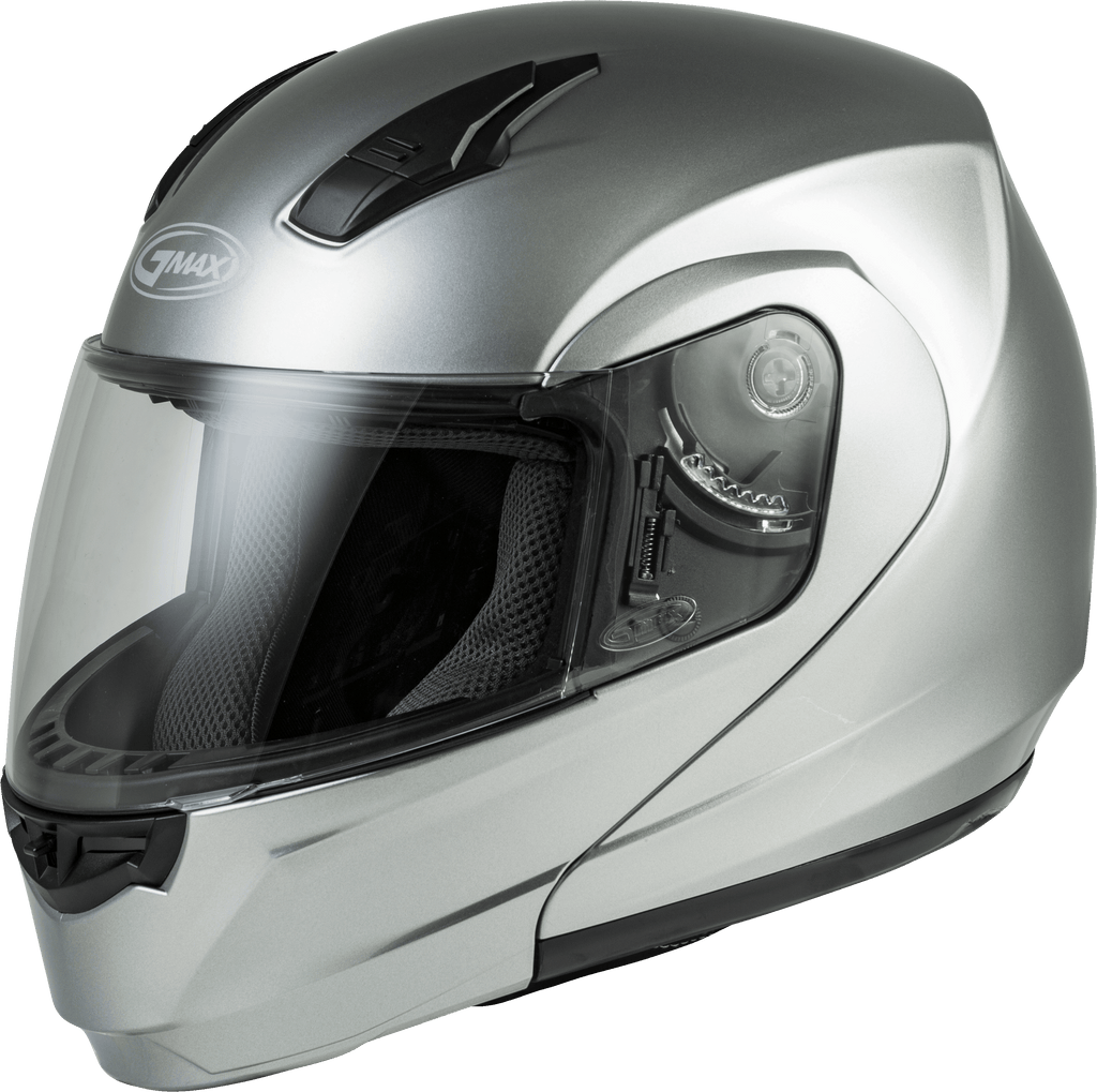 Md 04 Modular Helmet Metallic Silver Xl