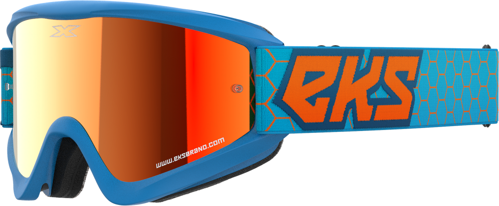 Flat Out Mirror Goggle Cyan/Flo Orange Red Mirror