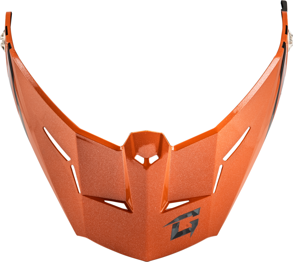 Md 74 Visor W/Screws Striker Blk/Grey/Orange Metal