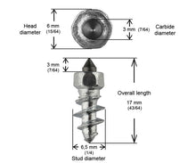 Load image into Gallery viewer, 5/8" 15mm Std Screw Studs Qty 200