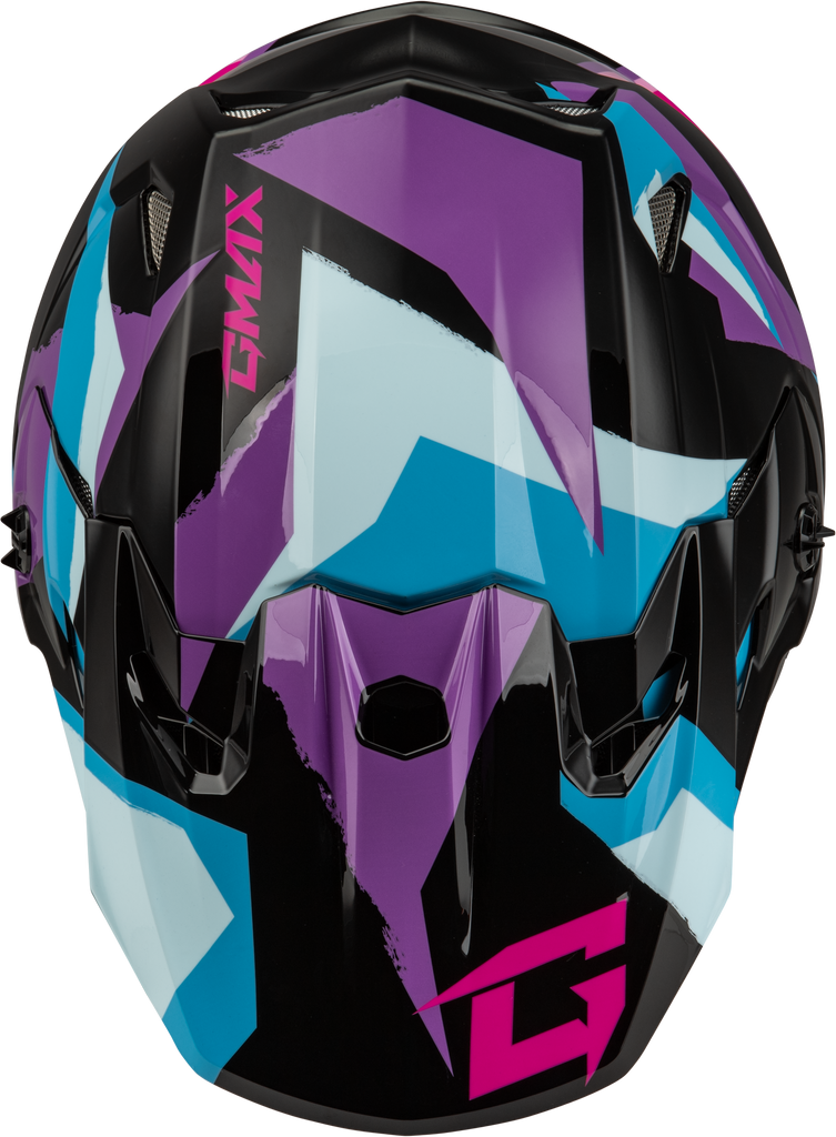 Mx 96 Splinter Helmet Black/Purple/Blue Sm