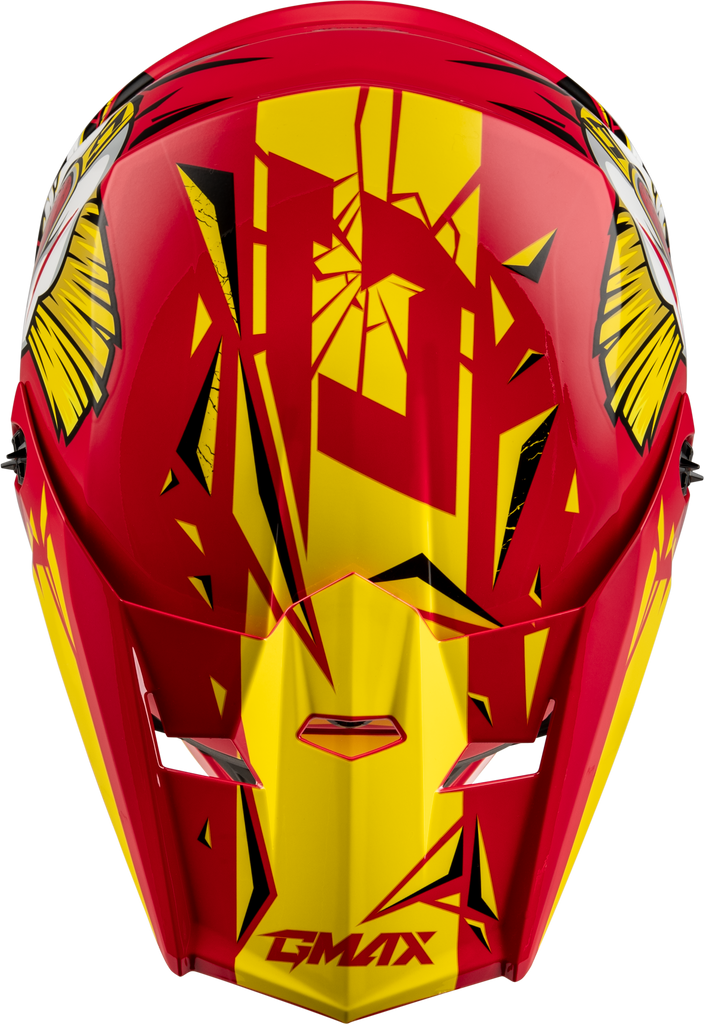 Youth Mx 46y Unstable Helmet Red/Yellow Ys
