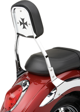 Load image into Gallery viewer, Backrest Insert Cross Chrome Fits Std