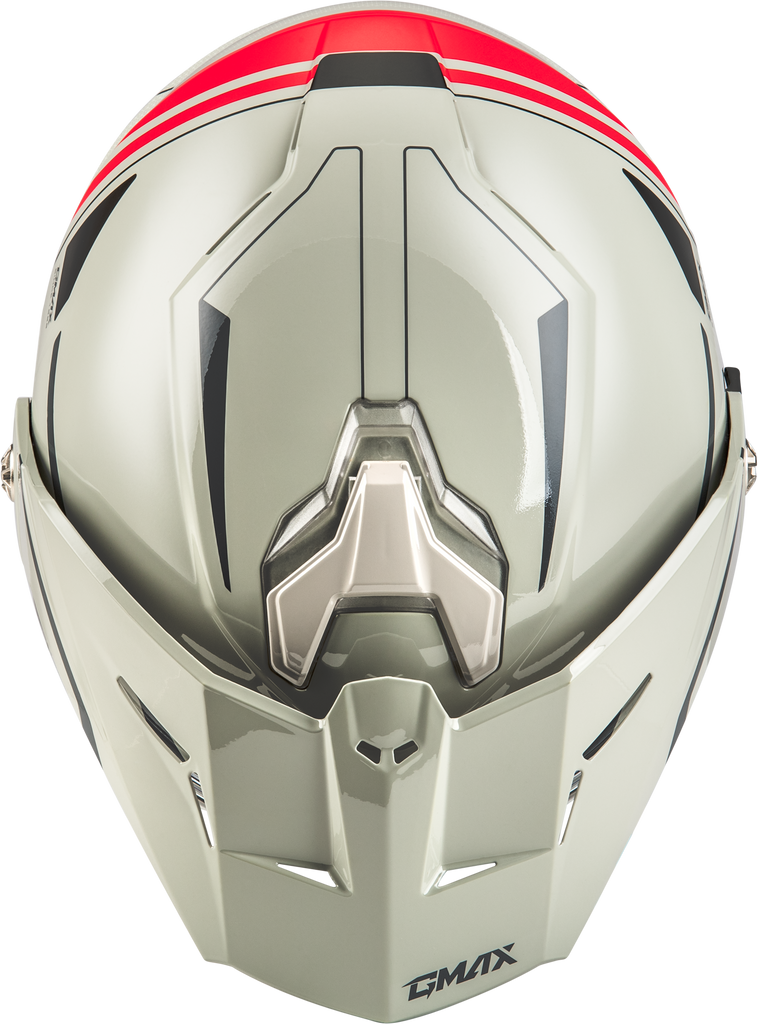Md 74s Spectre Snow Helmet W/ Electric Shield White/Red Xs