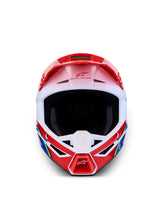 Load image into Gallery viewer, S M3 Falcon Helmet Ece06/Dot Red Fl/Wht/Blue/Yl Flgl Md
