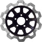 9 Spoke Rotor  Rear Blk/Sil Bow Tie 11.5