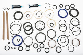 FOX suspension Float X Evol rebuild kit with various seals, O-rings, and components for shock maintenance and repair.