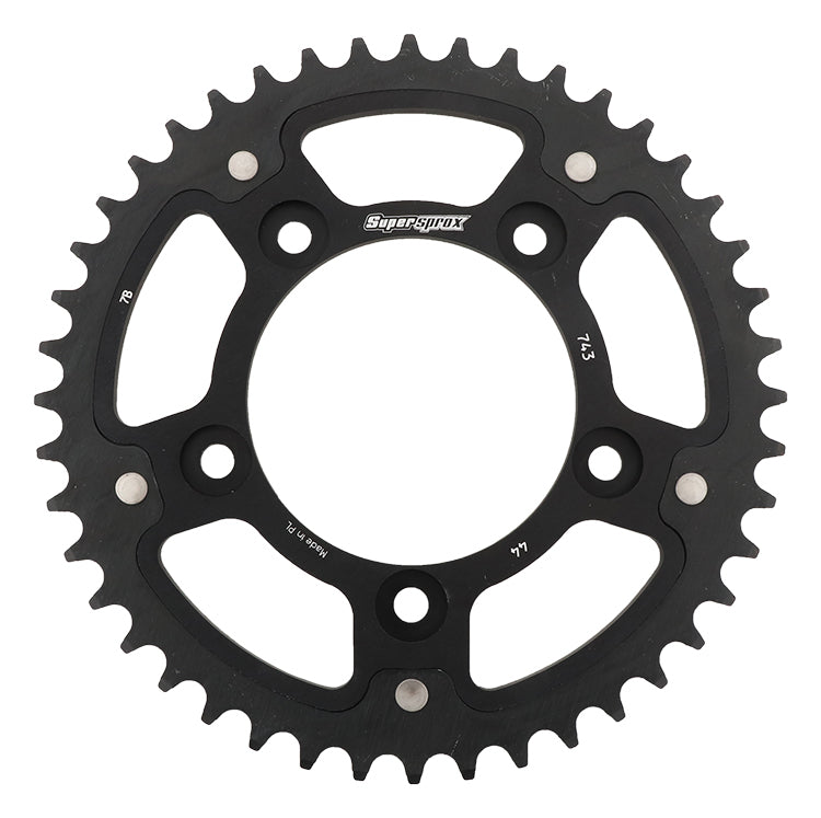 Rear Stealth Sprocket Alu/Stl 44t 520 Blk Duc