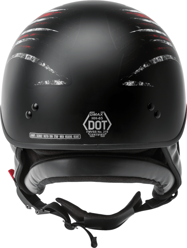 Hh 65 Half Helmet Bravery Matte Black/Red/White/Blue Xs