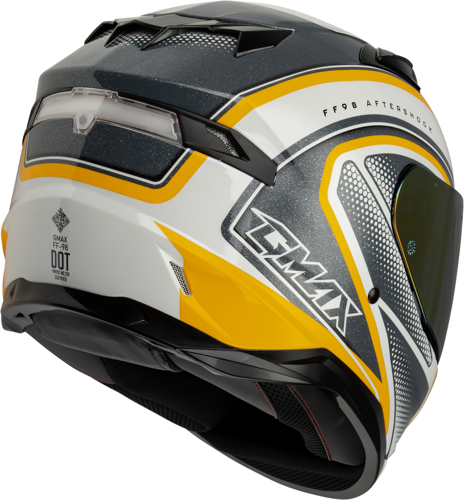 Ff 98 Aftershock Helmet White/Metallic Silver Xl