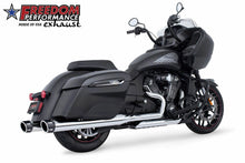 Load image into Gallery viewer, Combat Slip Ons 4.5" Chrome W/Black Tip Indian
