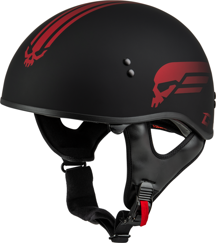 Hh 65 Retribution Helmet Matte Black/Red Lg