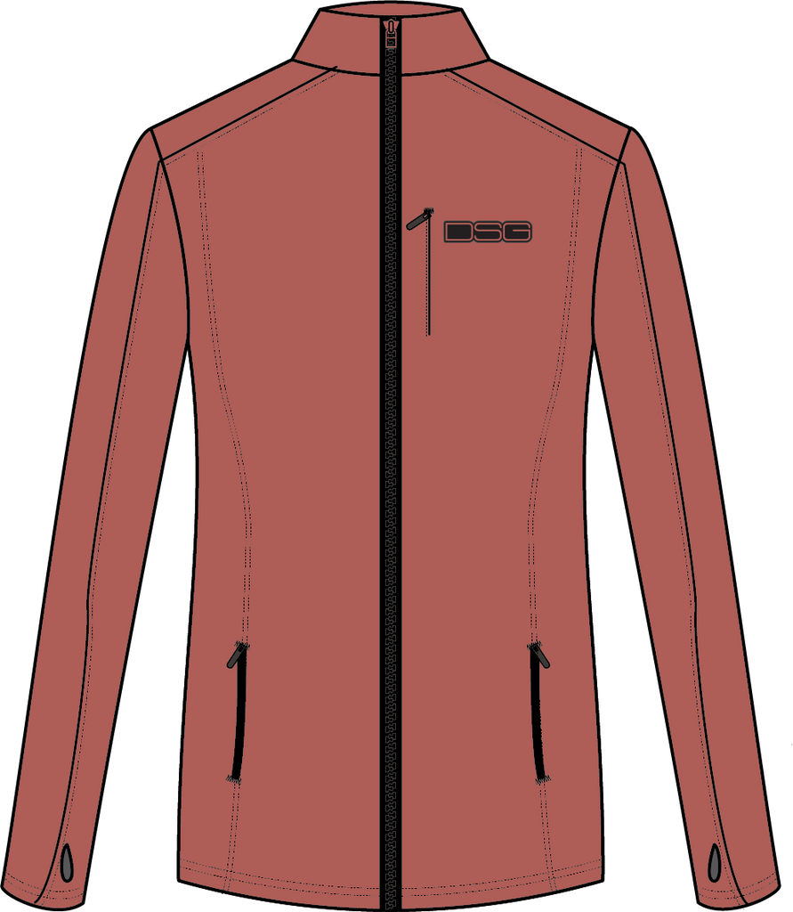 Performance Fleece Zip Up Terracotta 4x
