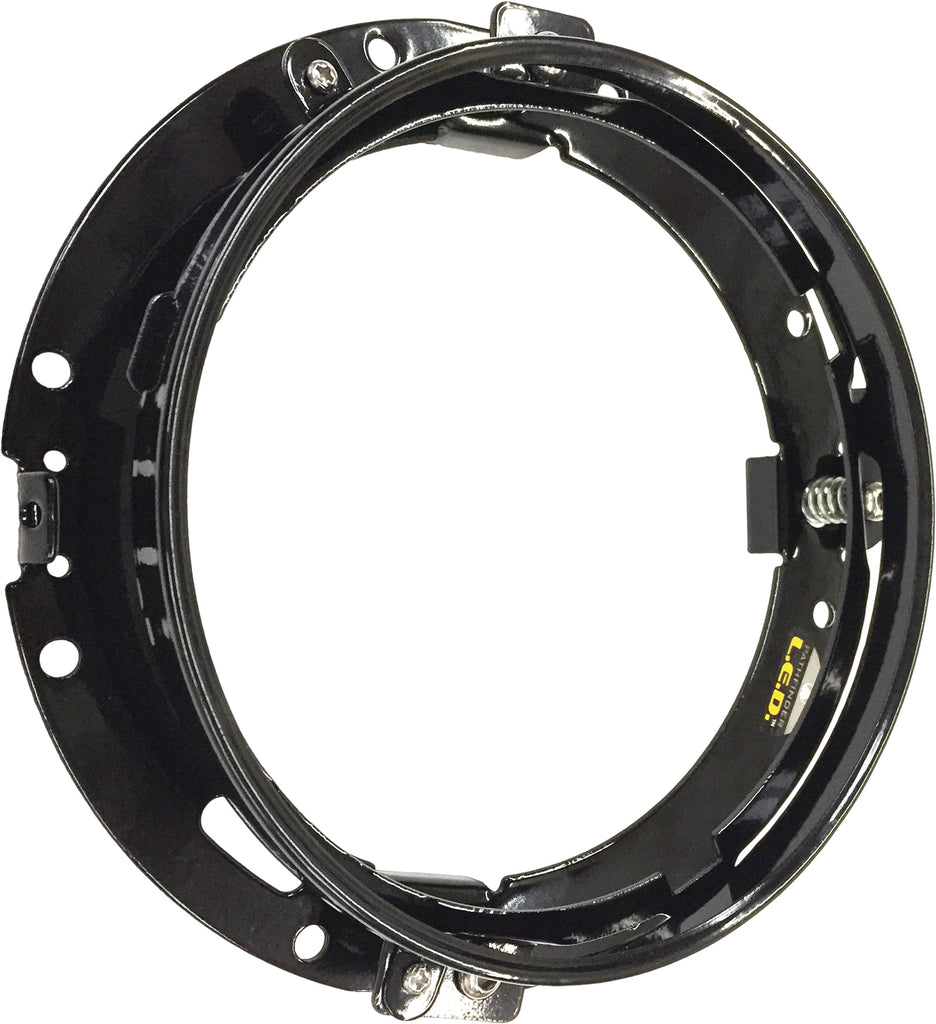Adapter Ring And Wiring Harness Mounting Bracket Blk