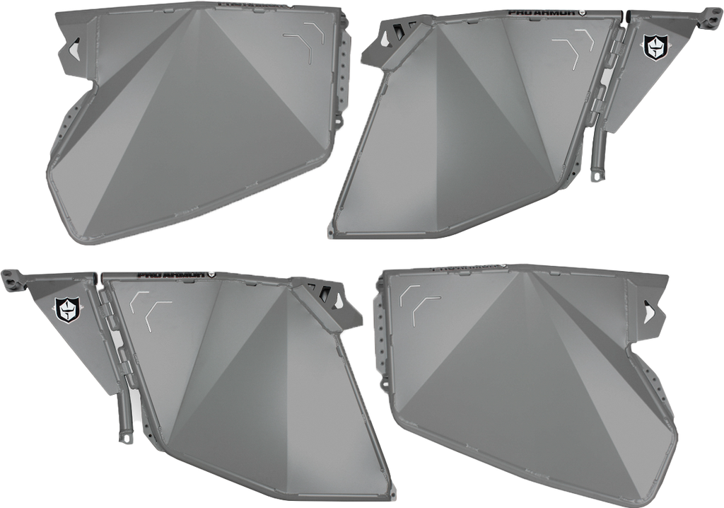 Traditional Half Doors Titanium Matte Metallic Pol