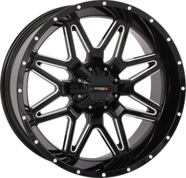 St7 Wheel 20x9 5+4 (0mm) 4/137 & 4/156 Gloss Blk Milled