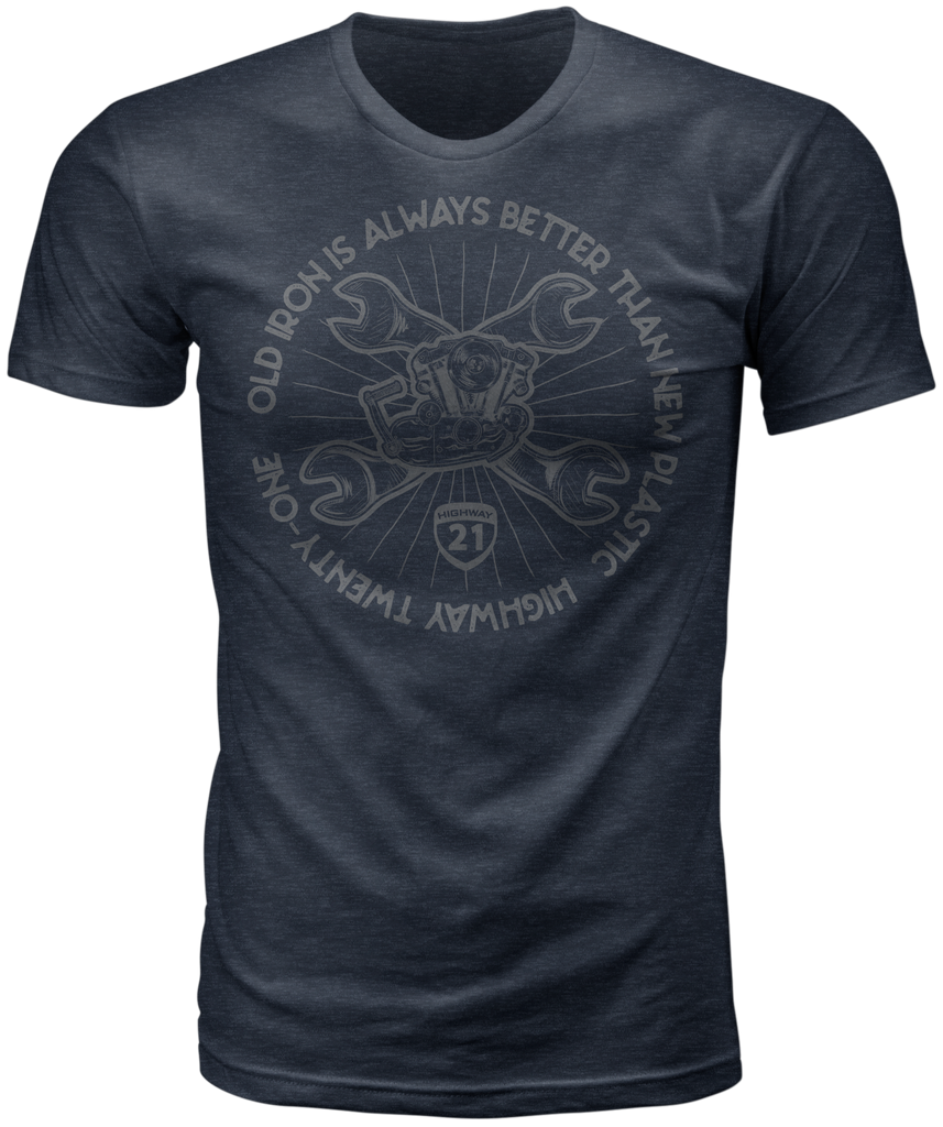 Old Iron Tee Midnight Navy Xl