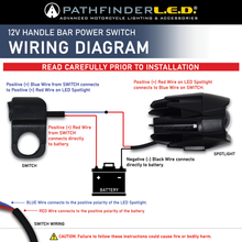 Load image into Gallery viewer, Power Switch Mount W/Cable 22mm Mount 18in Power Cable
