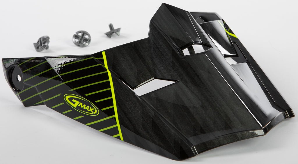Visor W/Screws Colfax Mx 46y Black/Hi Vis Yel Ys Yl