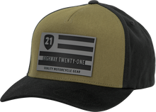 Load image into Gallery viewer, Patriot Hat Green/Black Sm/Md