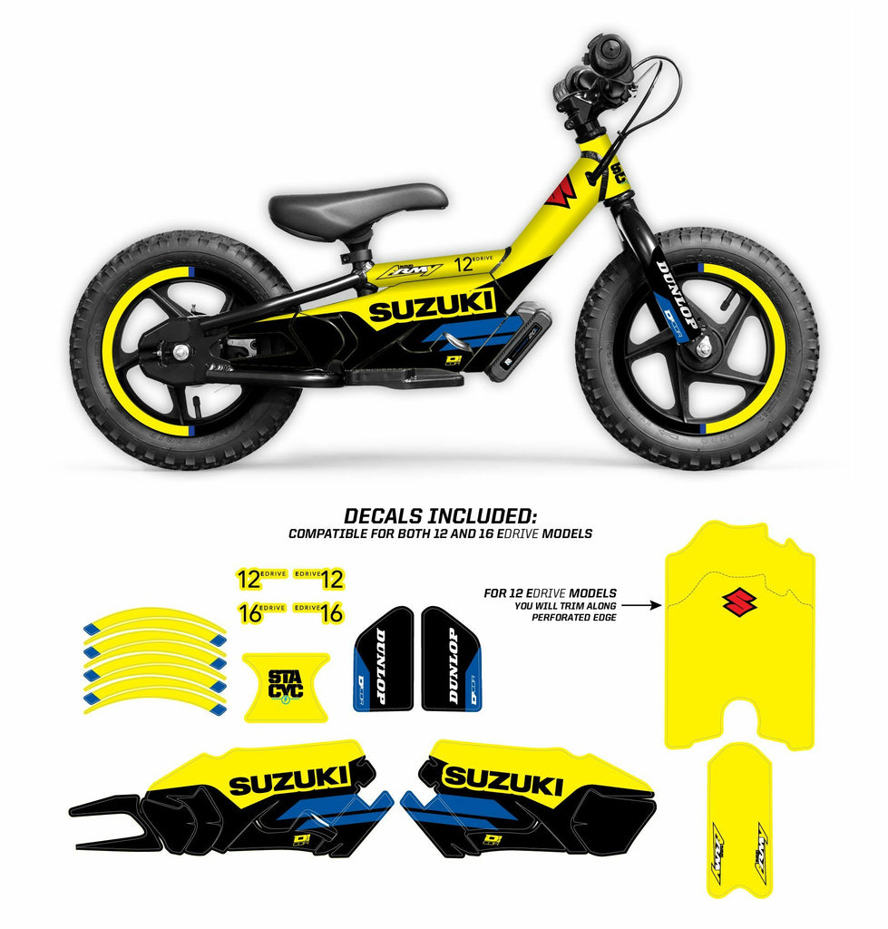 Graphic Kit Stacyc Suzuki Graphic Kit Stacyc 12" & 16"
