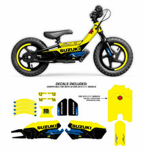 Load image into Gallery viewer, Graphic Kit Stacyc Suzuki Graphic Kit Stacyc 12" &amp; 16"