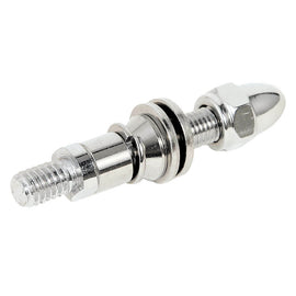 Chrome High Sider perch mount mirror adapter with 5/16-inch threaded connection, designed for motorcycle mirrors.