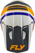 Load image into Gallery viewer, Youth Kinetic Scrap Helmet White/Orange/Blue/Grey Ys