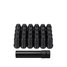 Load image into Gallery viewer, 12mmx1.50 Lock Style Lug 20/Pk Lock Style Lug Nuts Blk
