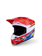 Load image into Gallery viewer, S M3 Falcon Yth Hlmt Ece06/Dot Red Fl/Wht/Blue/Yl Fl Gl Ym