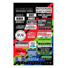 Load image into Gallery viewer, Decal Sheet Moto Talk 2 4 Mil