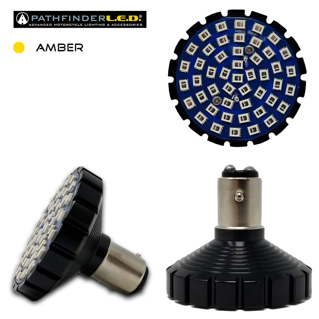 Bullet Ultra Bright Led Amber 1157 Style Ea