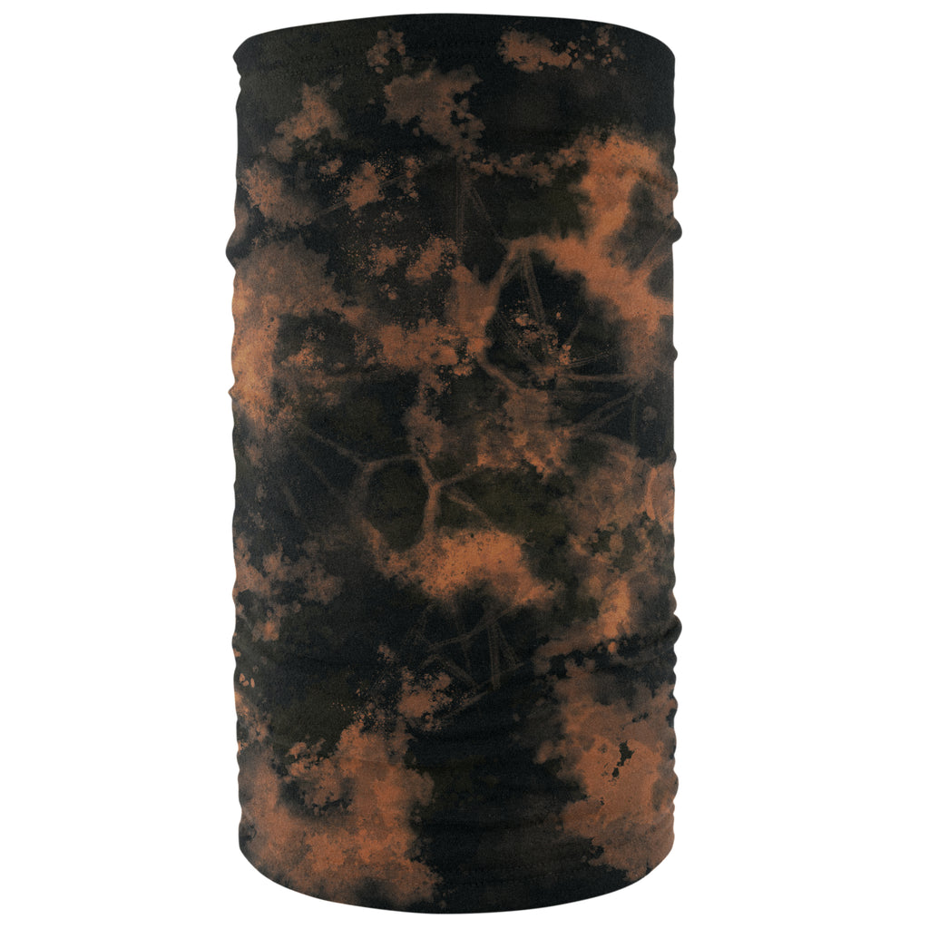 Motley Tube Fleece Lined Black & Brown Tie Dye