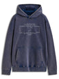 Infinite Washed Ovrsizd Hoodie Washed Navy Lg