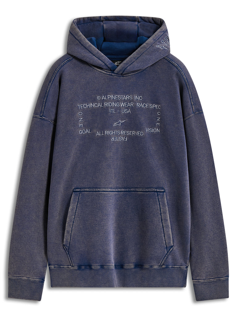 Infinite Washed Ovrsizd Hoodie Washed Navy 2x