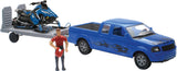 New Ray Toys Replica 1:18 Trk/Trailer/Sled Truck Blue/Polaris Blue 959-0082
