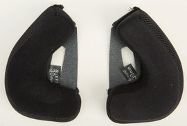 GMAX cheek pads, 30mm XS size, designed for motorcycle helmet accessories, showing padded interior and brand logo.