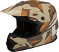 Mx 96 Splinter Helmet Matte Brown/Tan/White  Lg
