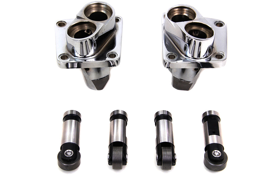 Hydraulic Tappet Block and Lifter Kit Chrome
