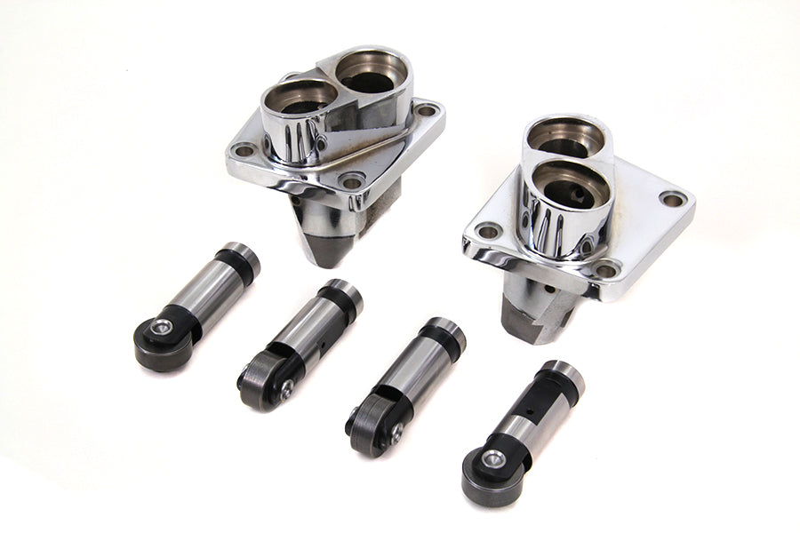 Hydraulic Tappet Block and Lifter Kit Chrome