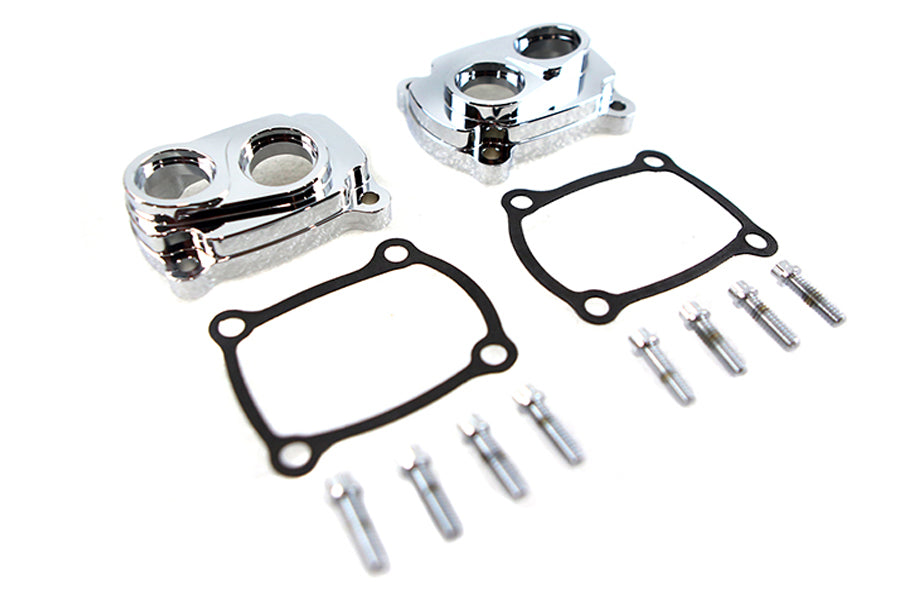 Jims M8 Low Profile Billet Tappet Block Kit Chrome