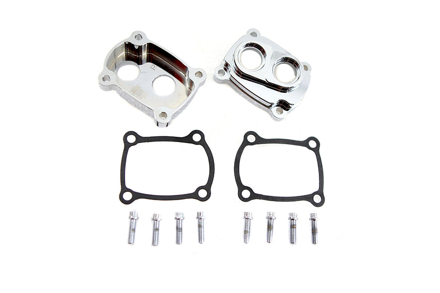Jims M8 Low Profile Billet Tappet Block Kit Chrome